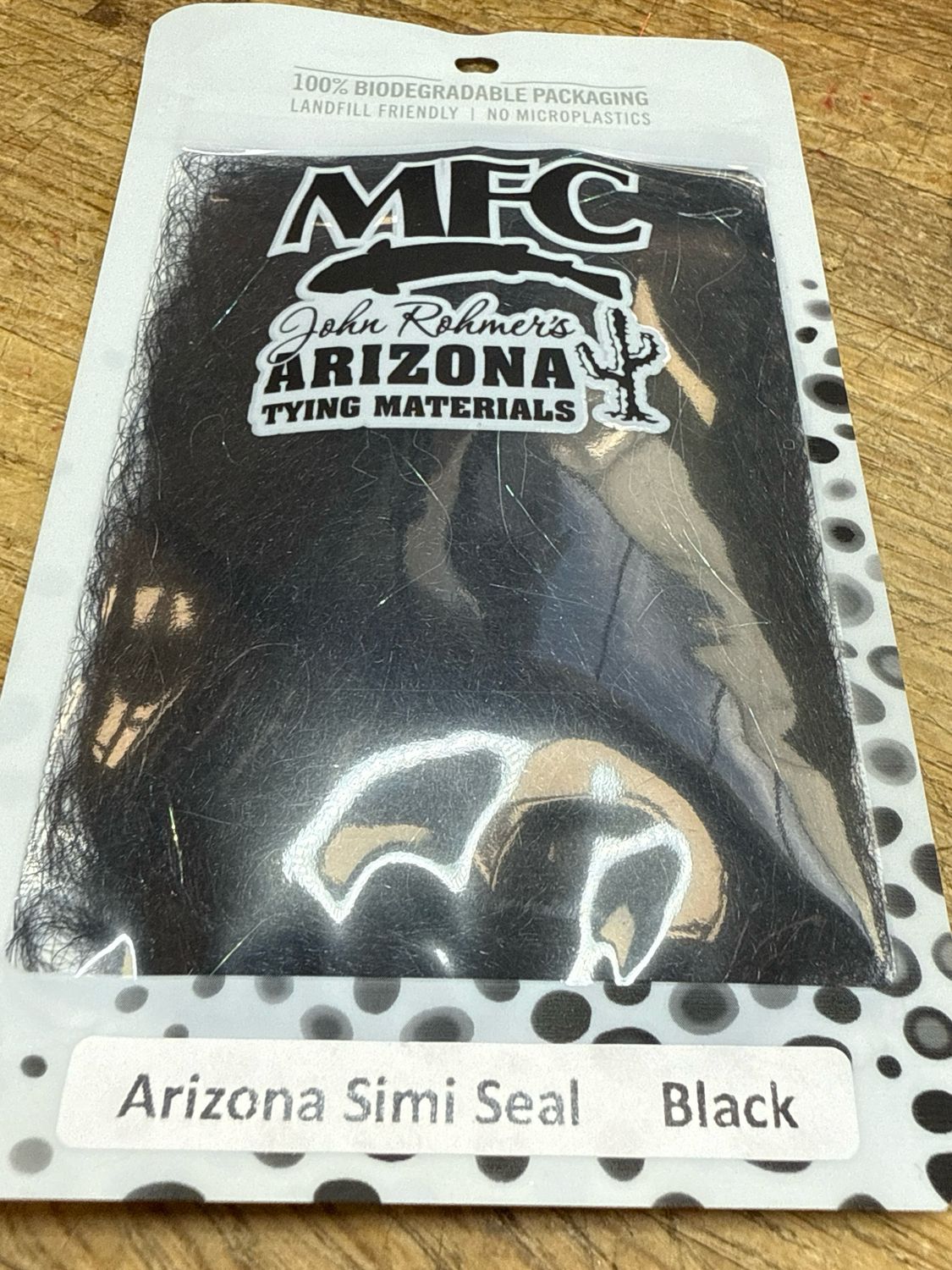 John Rohmers Arizona Simi Seal. Black Dubbing. Leeches