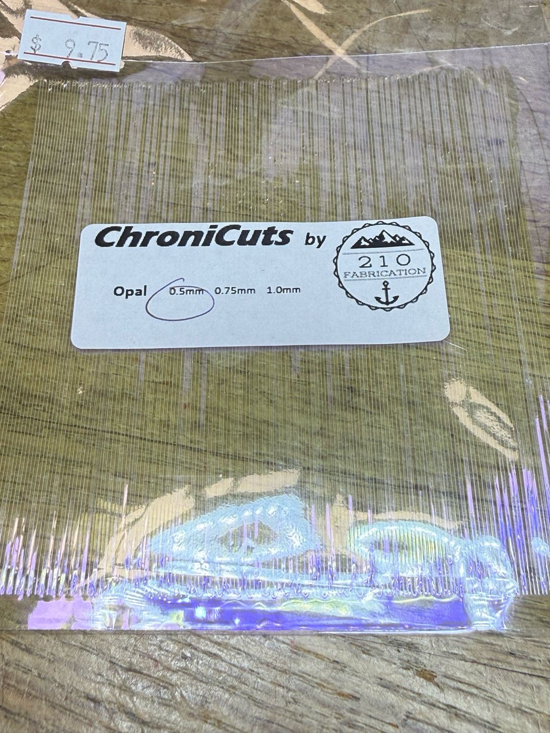 Chronicuts .5mm Opal Window Tint