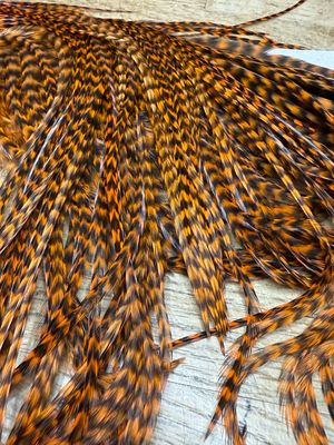 Hareline Half Grizzly Saddle Orange