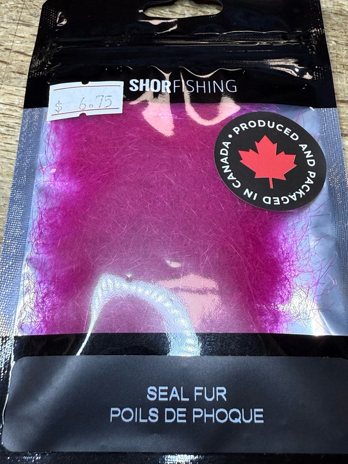Seal Fur Dubbing Fl. Pink 1.0g Package