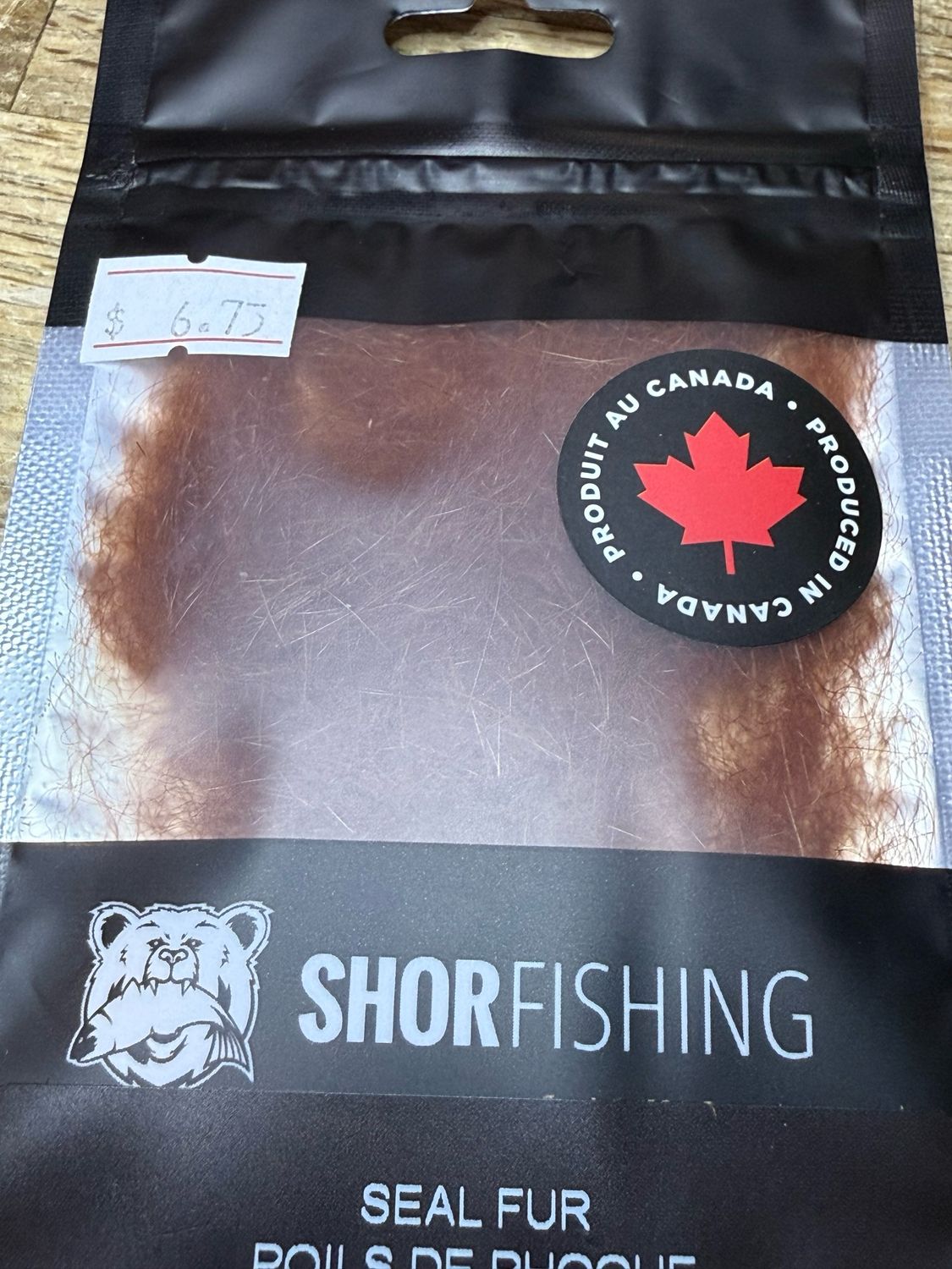 Seal Fur Dubbing Fiery Brown 1.0g Package