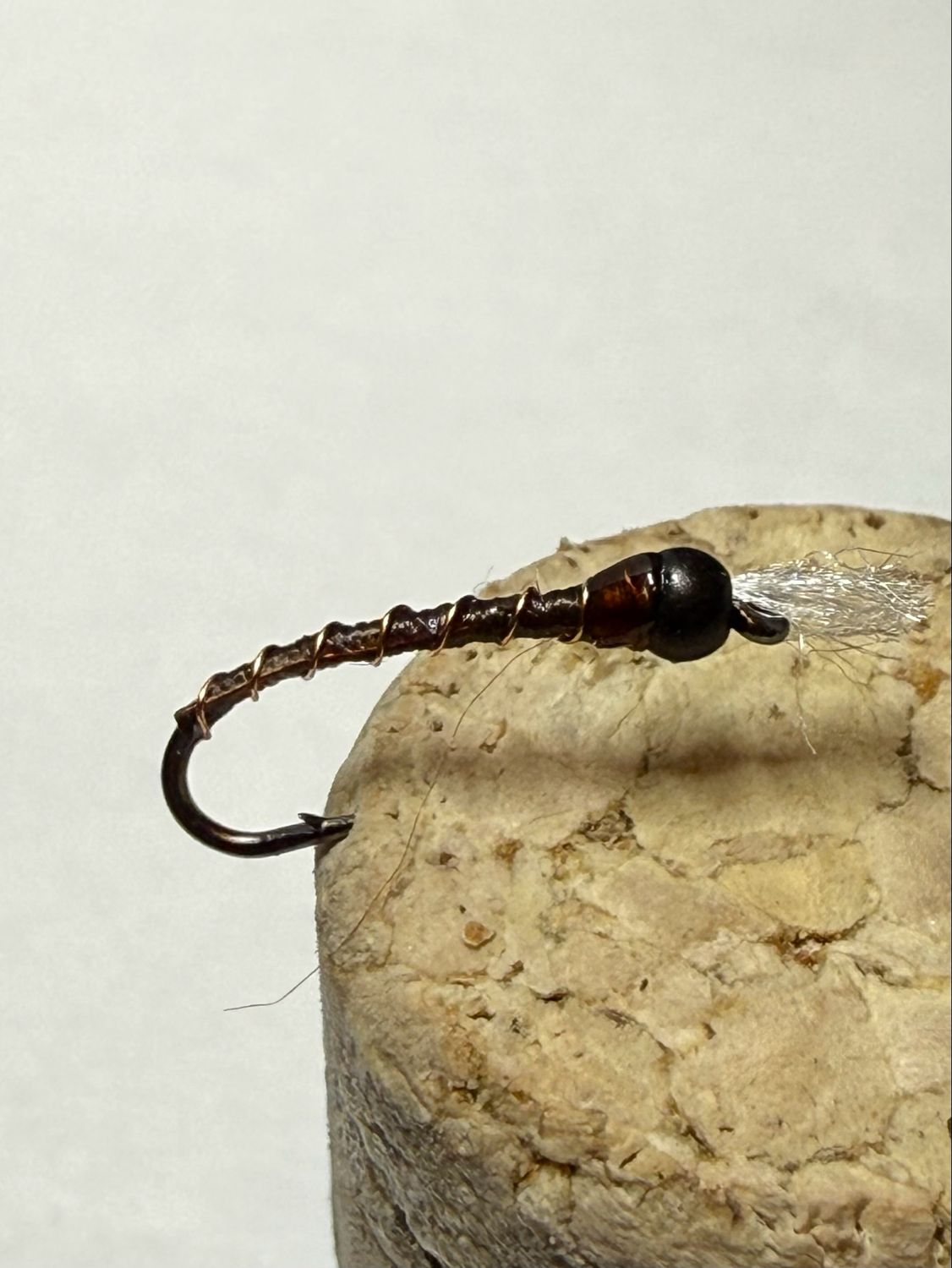 Gray Brown / Brown Chironomids Fly Fishing Flies. Set Of Three. Stillwaters
