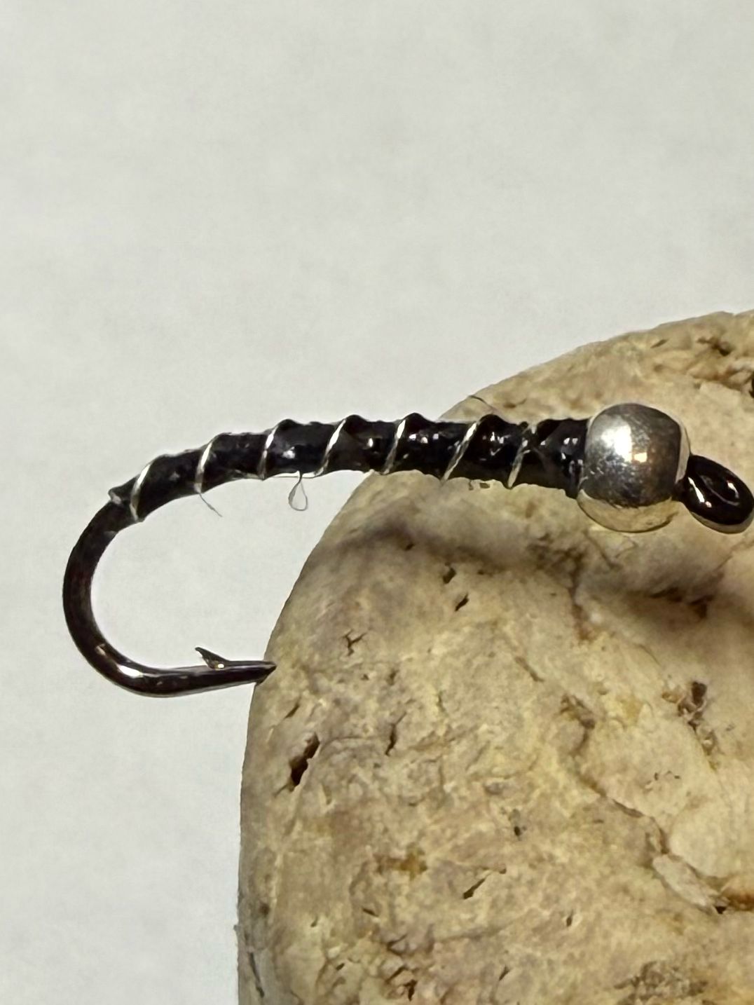 Black n Silver Chironomids Fly Fishing Flies. Set Of Three. Stillwaters