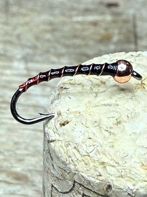 Red Butt Black n Copper Chironomid Fly Fishing Flies. Set Of Three. Stillwaters