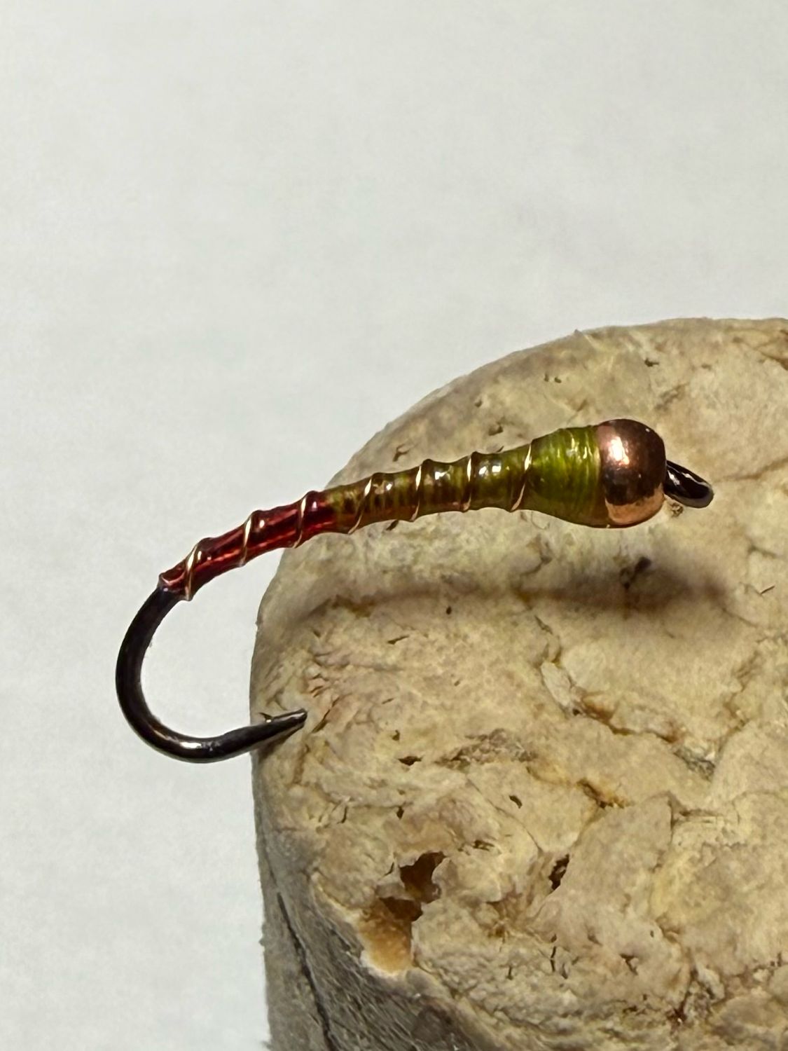 Red Butt Olive n Copper Chironomids Fly Fishing Flies. Set Of Three. Stillwaters