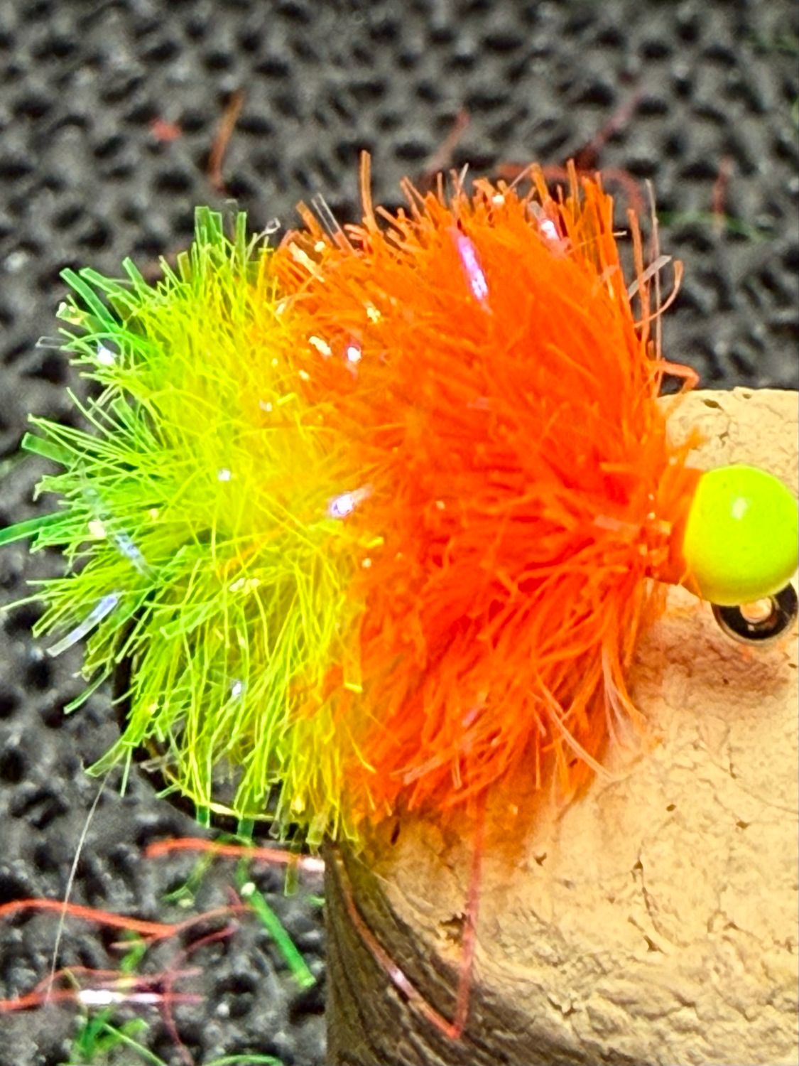 Tequila Blob Fly Fishing Flies Set Of Three Chartreuse Bead.
