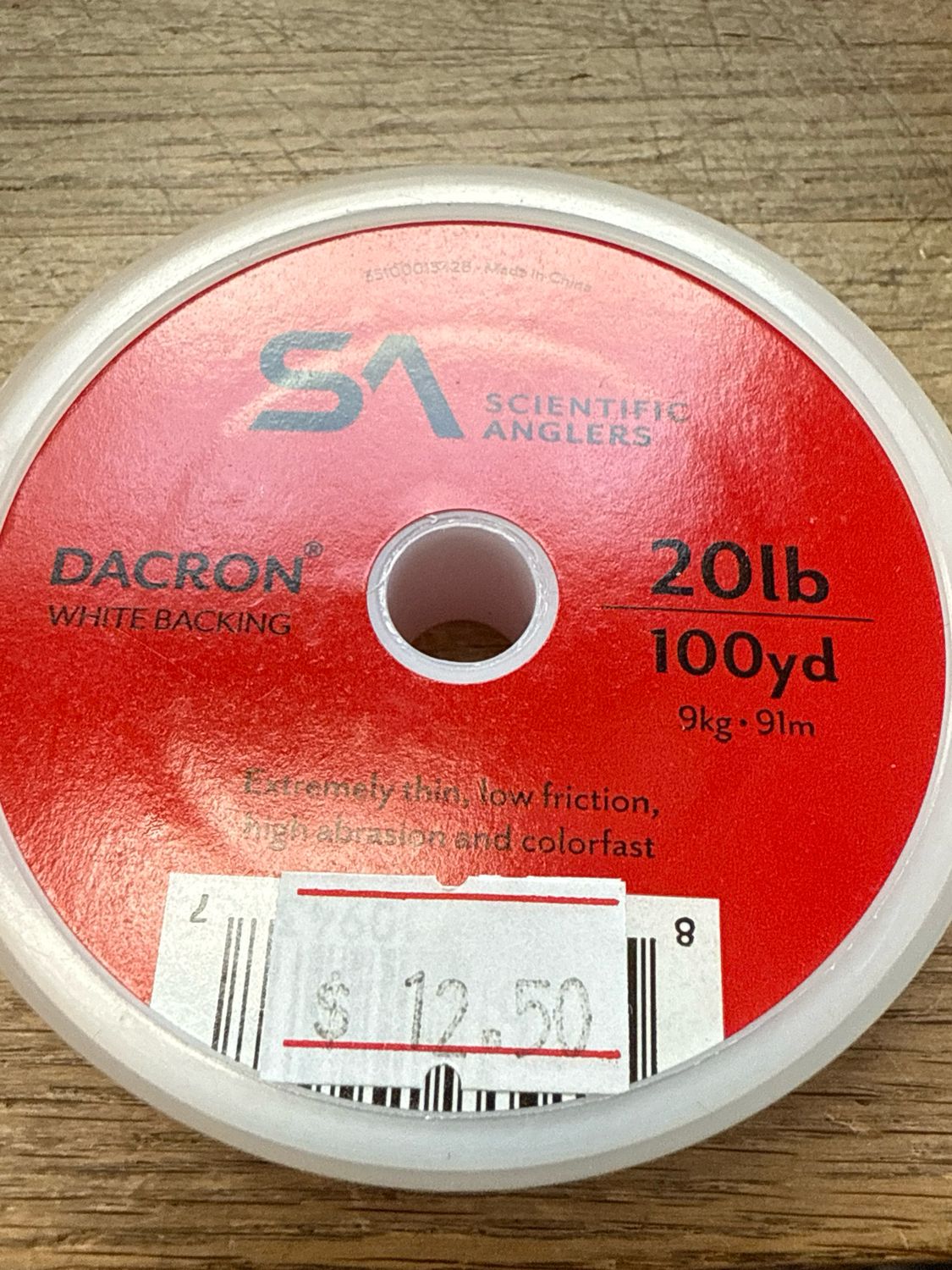 Scientific Anglers Dacron Backing 20lb / 100 Yards White