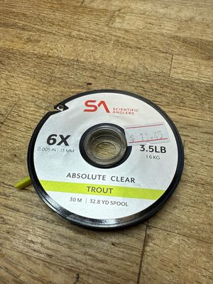 Scientific Anglers Absolute Clear 6X Tippet