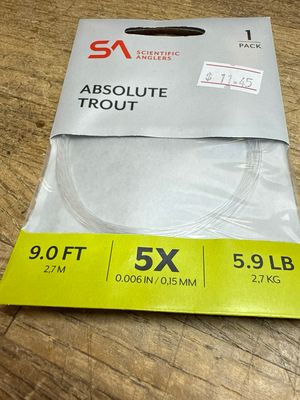 Scientific Anglers Absolute Trout Leader 5X