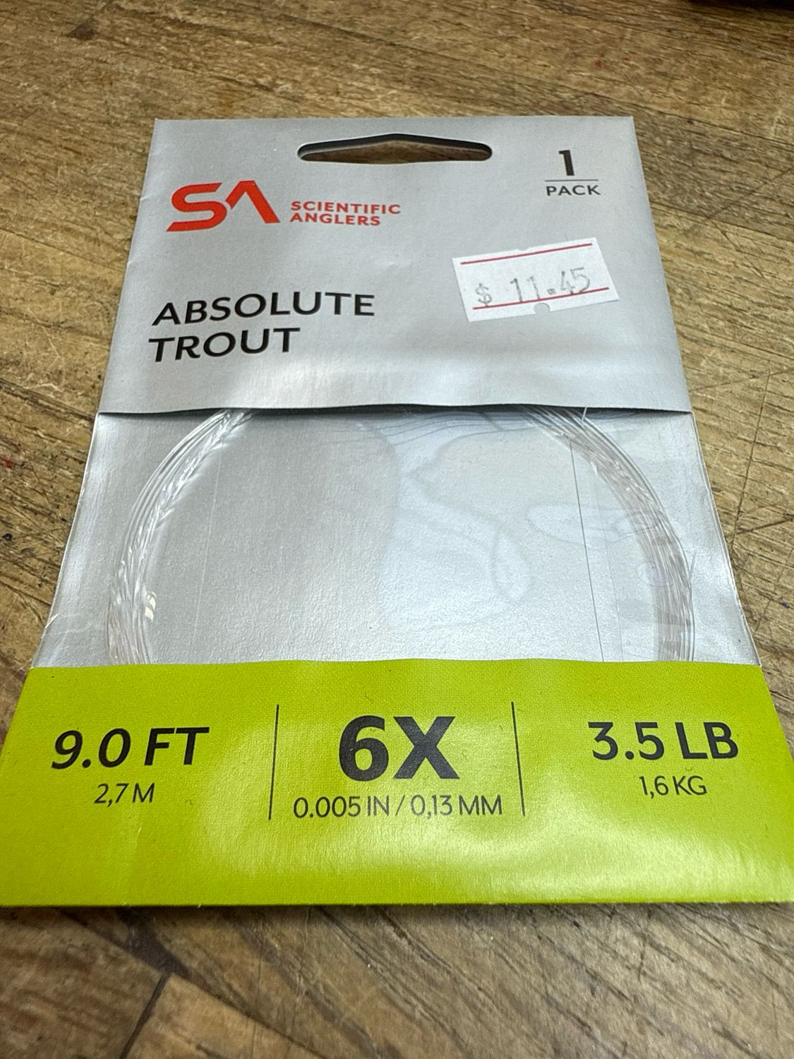 Scientific Anglers Absolute Trout Leader 6X