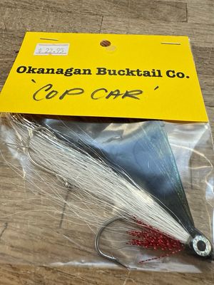 Okanagan Bucktail Company Cop Car.