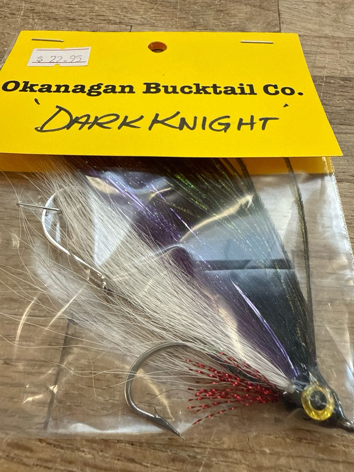 Okanagan Bucktail Company Dark Knight.