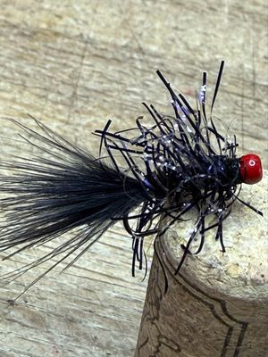 Vampire Leech Fly Fishing Flies. Pack Of Three. Blood Red Bead
