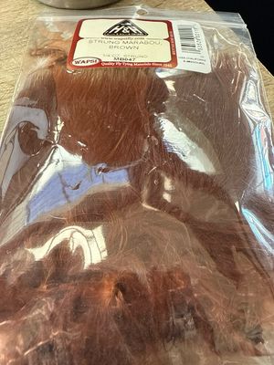 Wapsi Strung Brown Marabou 1/4 Ounce Package