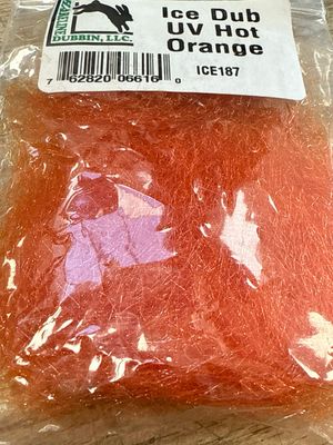 Hareline Ice Dub U.V Hot Orange