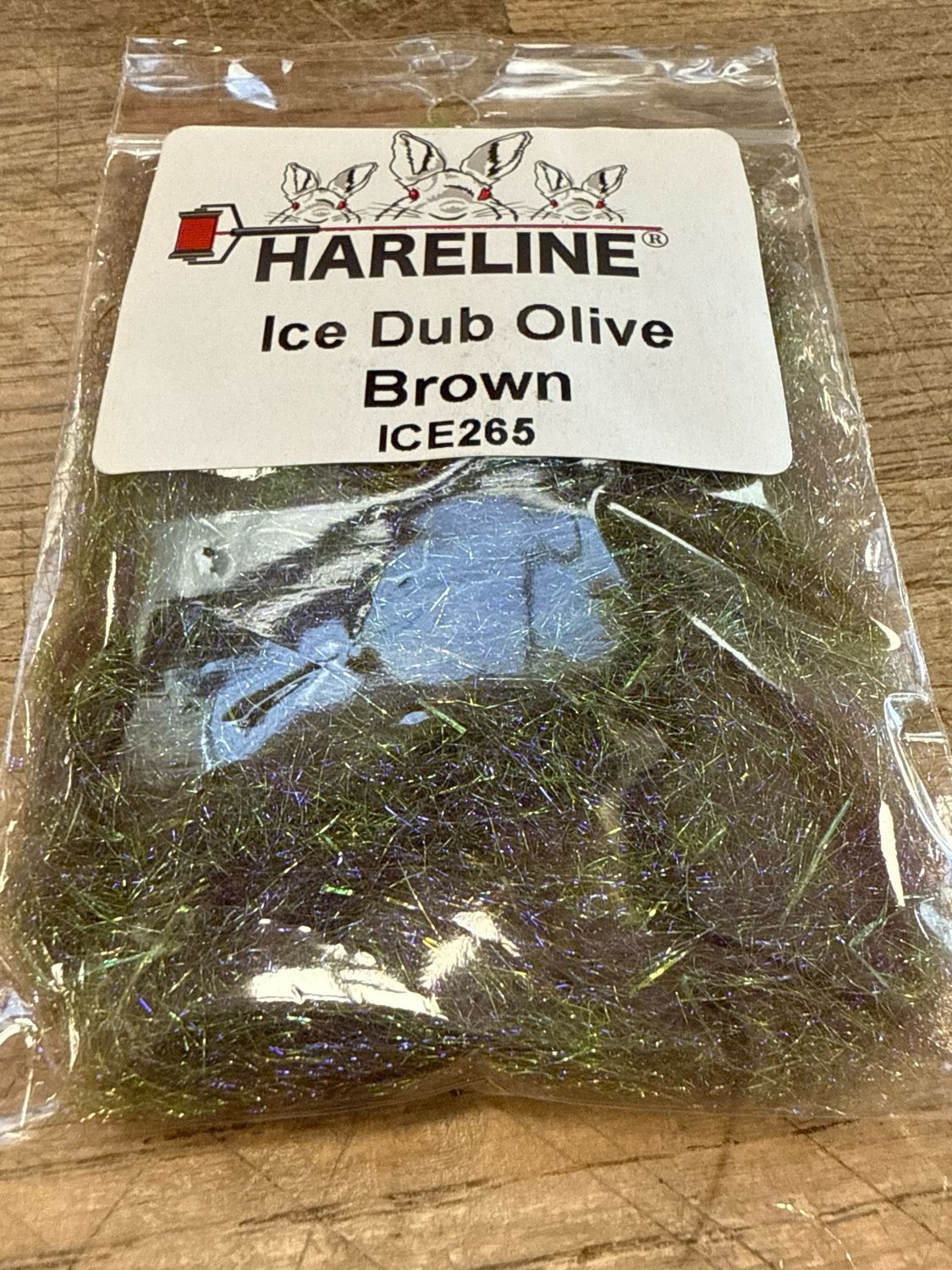 Hareline Ice Dub Olive Brown