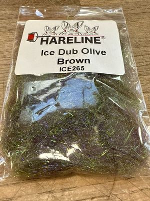 Hareline Ice Dub Olive Brown