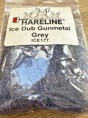 Hareline Ice Dub Gunmetal Grey