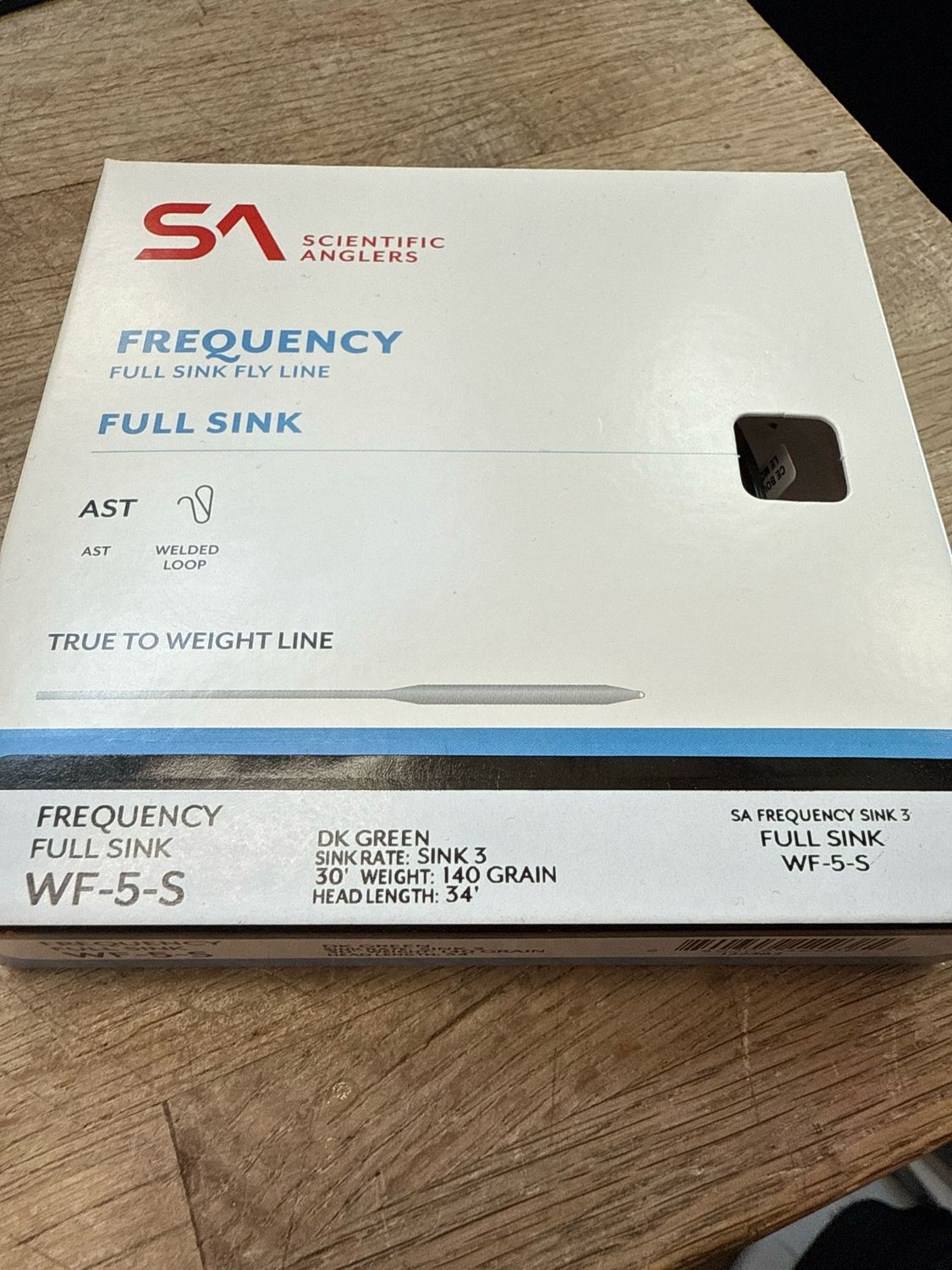 Scientific Anglers Frequency Full Sink Fly Line WF-5-S
