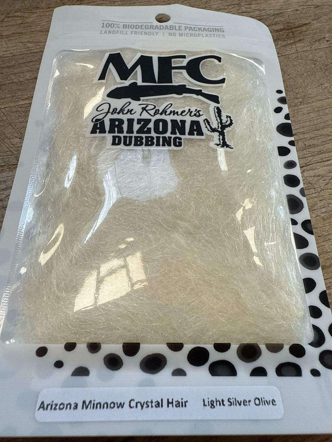 Arizona Minnow Crystal Hair Light Silver Olive