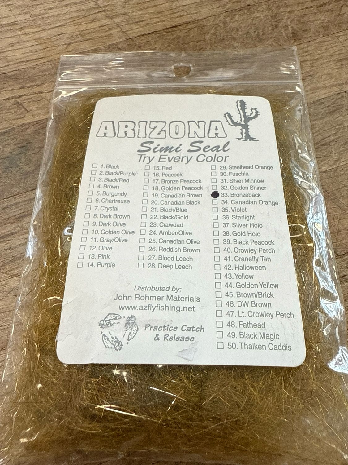 Arizona Simi Seal Dubbing Bronzeback