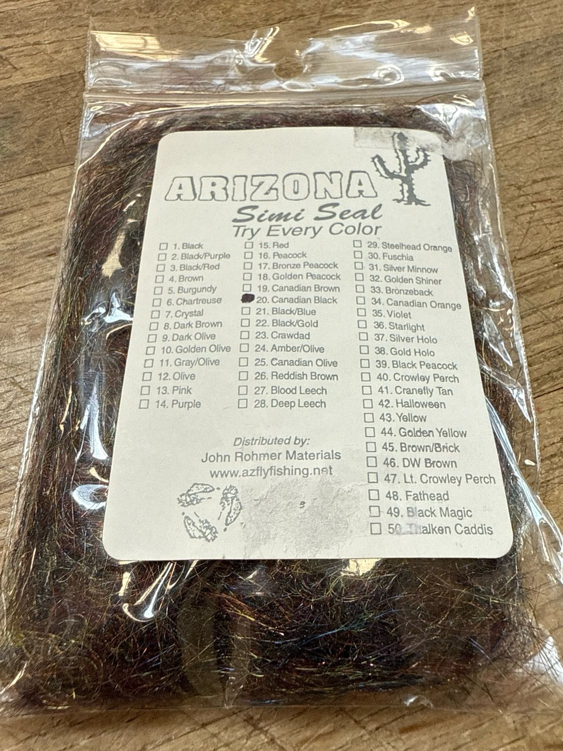 Arizona Simi Seal Dubbing Canadian Black