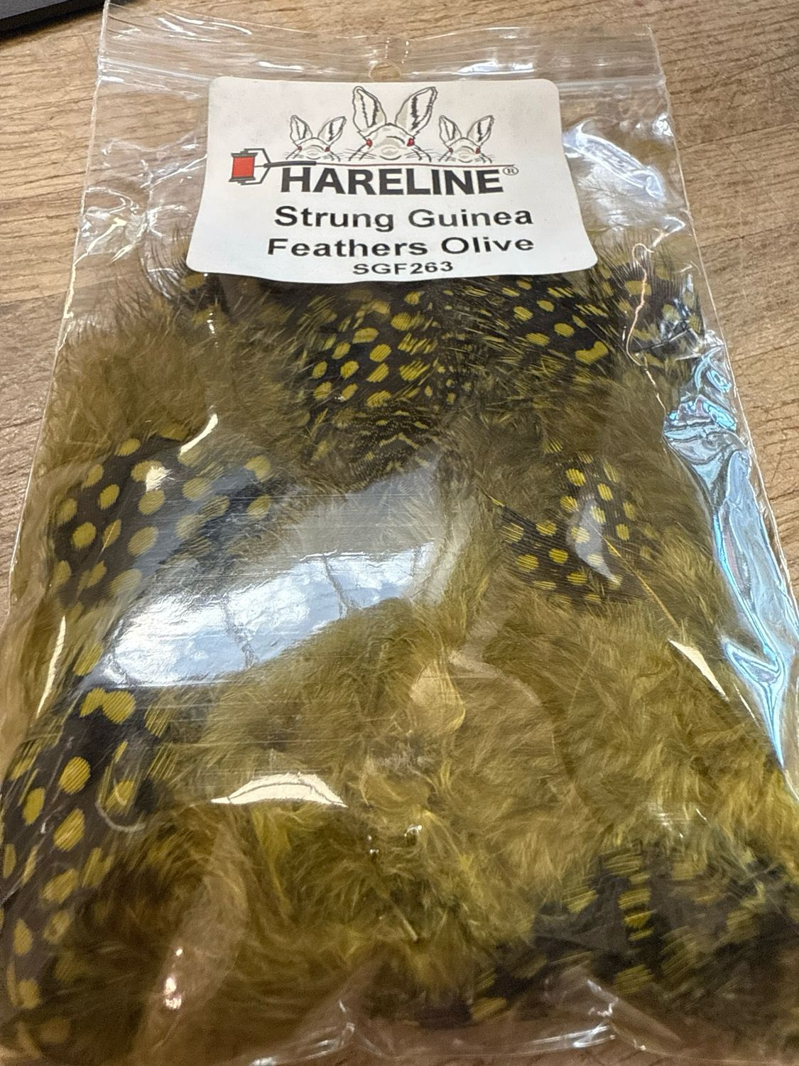 Hareline Strung Guinea Olive