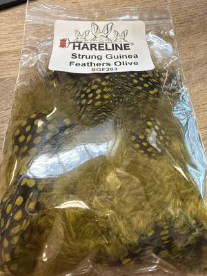 Hareline Strung Guinea Olive