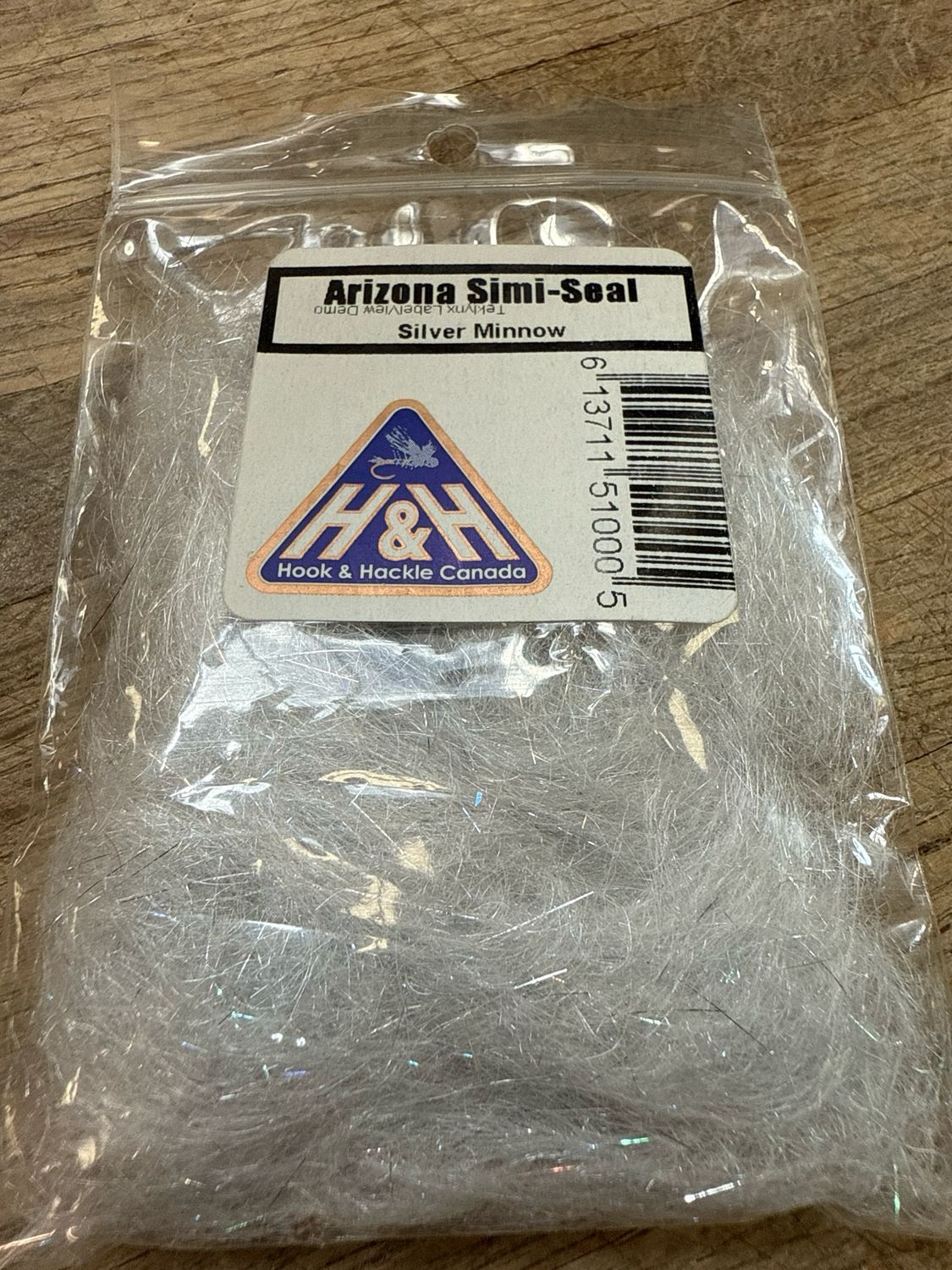 Arizona Simi Seal Dubbing Silver Minnow