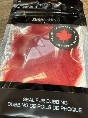SHOR Fishing Seal Fur Red