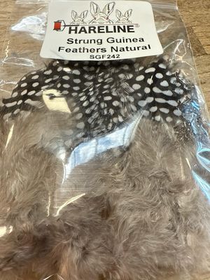 Hareline Strung Guinea Natural