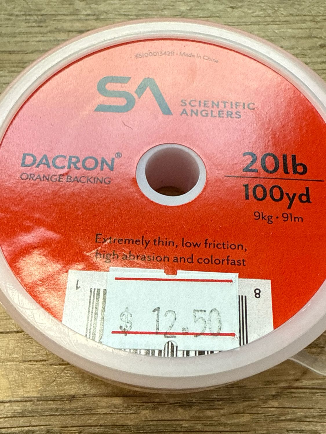 Scientific Anglers Dacron Backing 20lb / 100 Yards Orange
