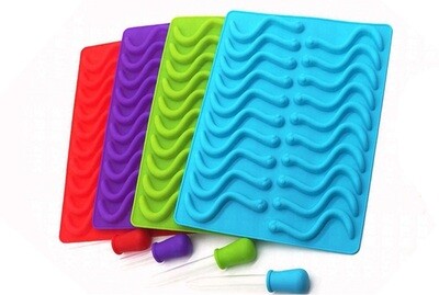 "Gummy Worm" Mold for Repashy - 3 Pc Set