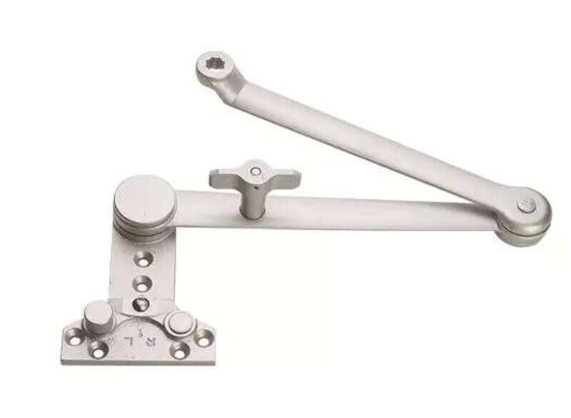 Pacific Doorware OHC Adjustable Dual Purpose Bottom Pivot Set for Overhead Door Closer, Color: Aluminum