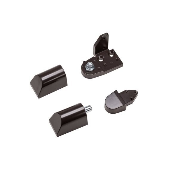 Armalite Style TOP & Bottom Pivot Hinge Set for Commercial Storefront Door, Choose Handing & Finish, Hand: Right Hand, Color: Dark Bronze