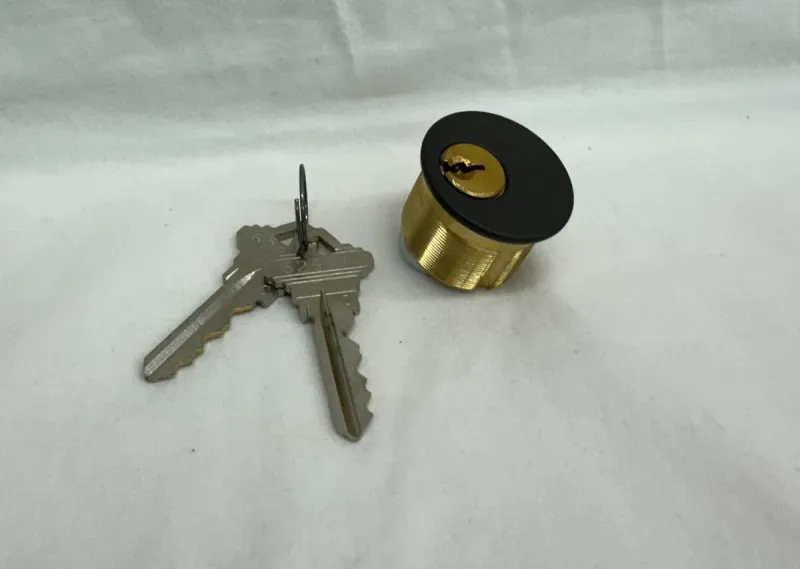 Pacific Doorware Mortise Cylinder, 1", Keyway SC, Keyed Alike