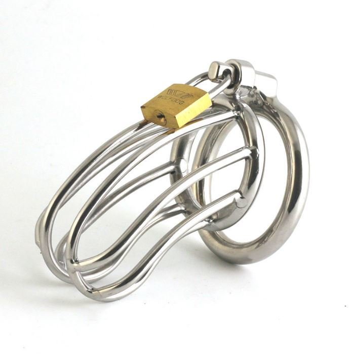 Stainless Steel Chastity (2 Cage Sizes / 3 Ring Sizes)