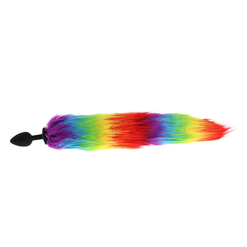 Rainbow / Gay Pride Fox Tail (2 Colors)