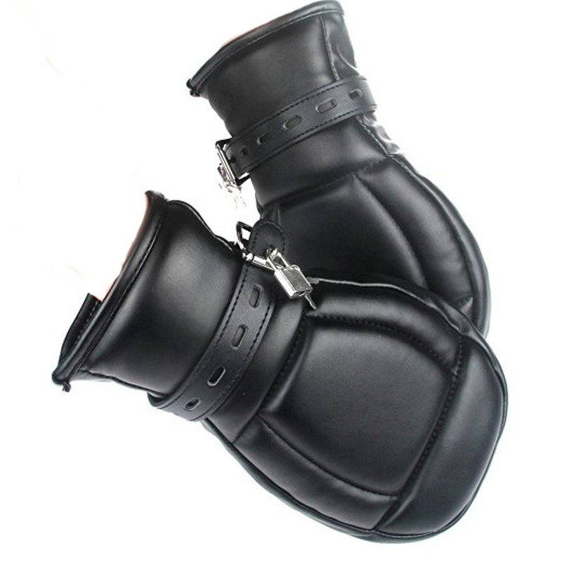 PU Leather Soft Padded Puppy Mitts