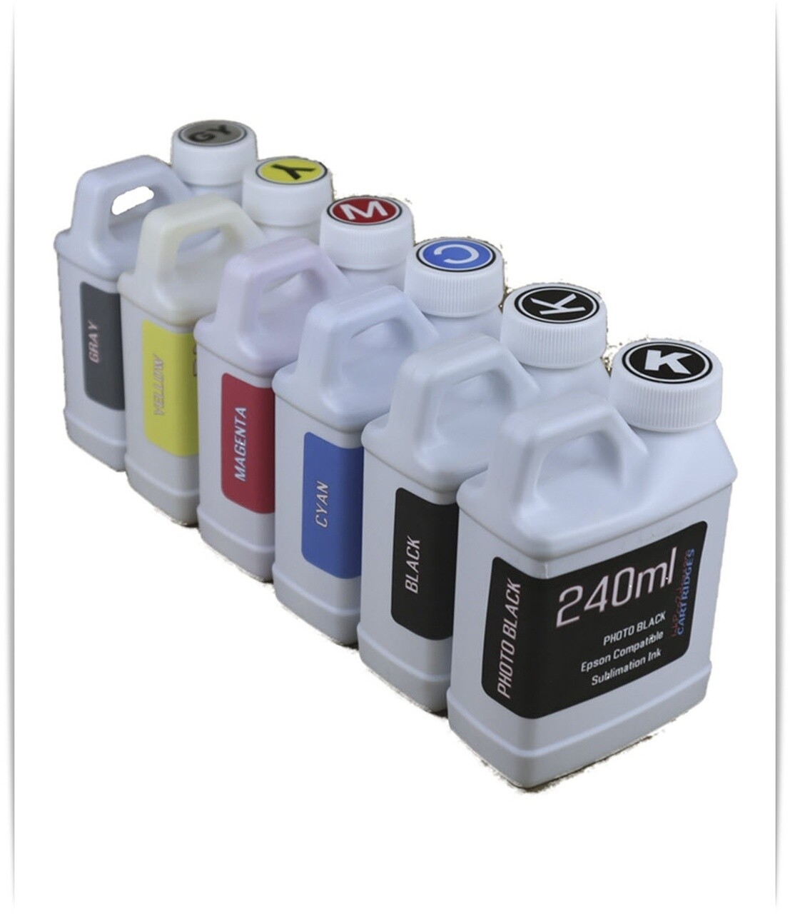 Dye Sublimation Ink 6- 240ml bottles for EPSON EcoTank ET-8500 ET-8550 printers