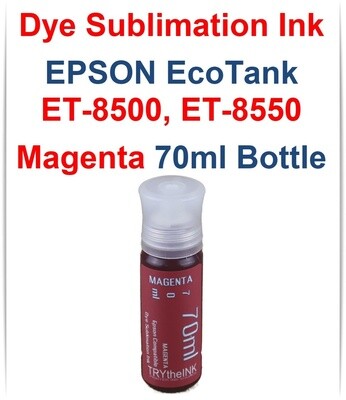 Magenta Dye Sublimation Ink 70ml bottle for EPSON EcoTank ET-8500 ET-8550 printers