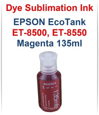 Magenta Dye Sublimation Ink 135ml bottle for EPSON EcoTank ET-8500 ET-8550 printers