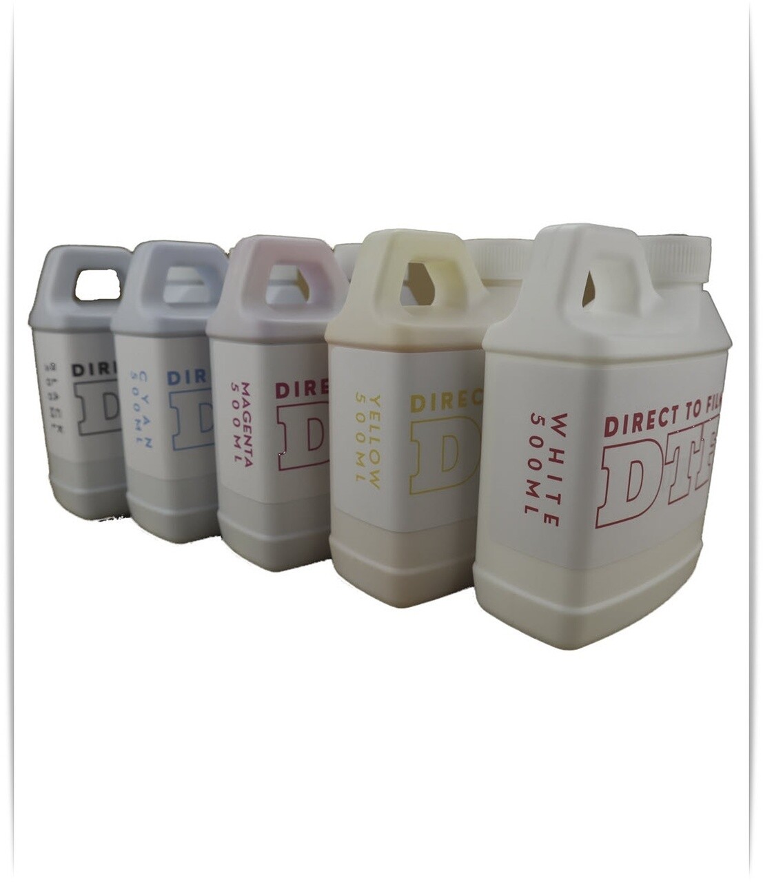 DTF Ink Direct To Film 5- 500ml Bottles for Epson, Epson Print Head printers