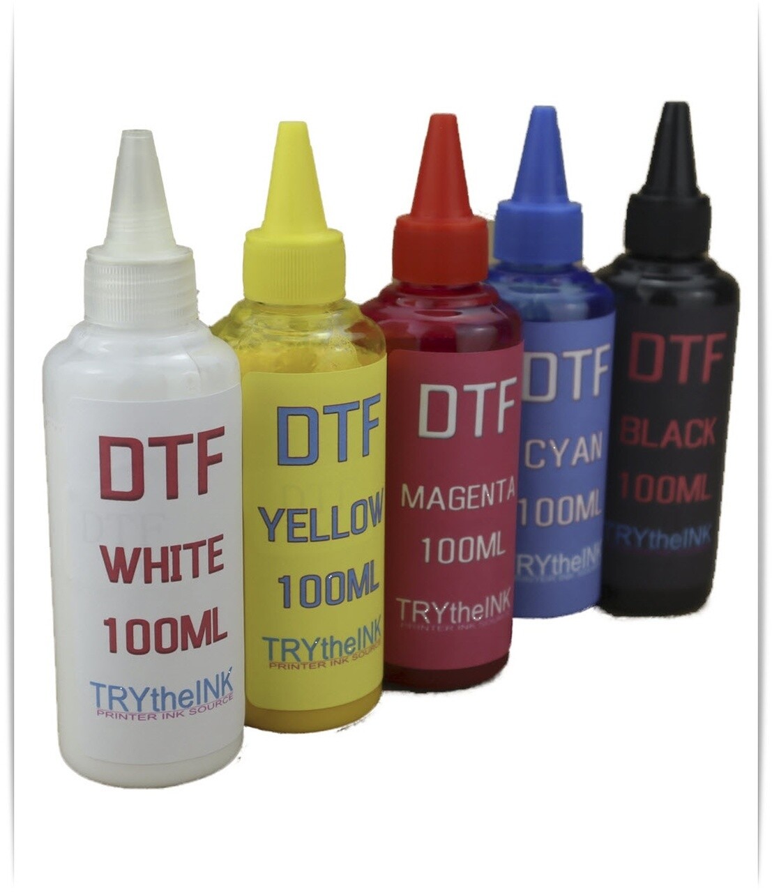 DTF Ink Direct To Film 5- 100ml Bottles for Epson, Epson Print Head printers