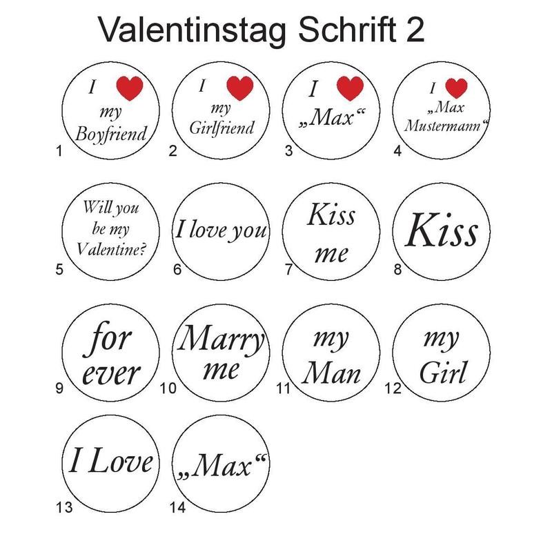 Valentinstag Plugs Schrift 2