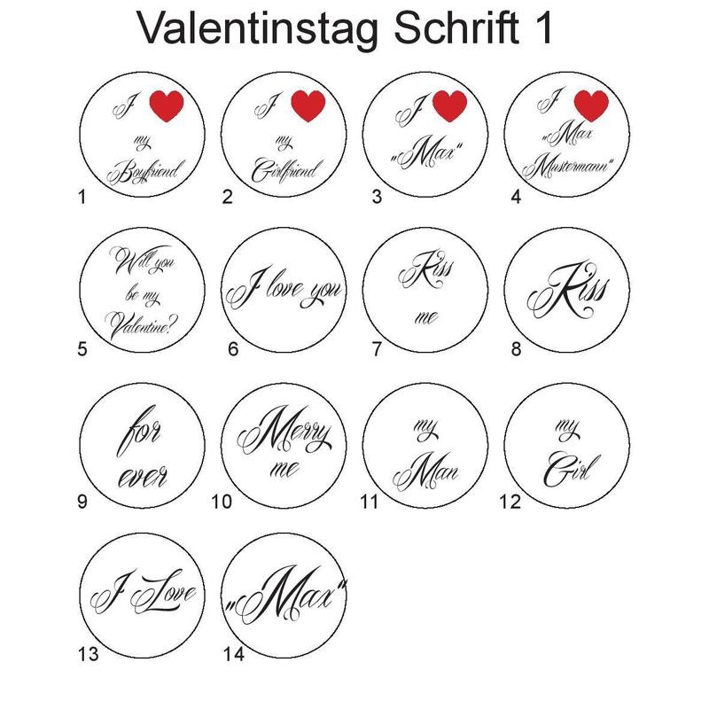 Valentinstag Plugs Schrift 1