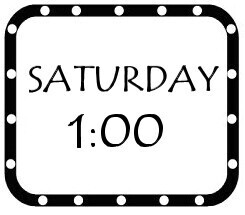 Saturday, 22 March, 1:00 p.m.