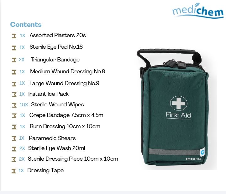 Compact First Aid Kit Bag | Home, Car &amp; Workplace
