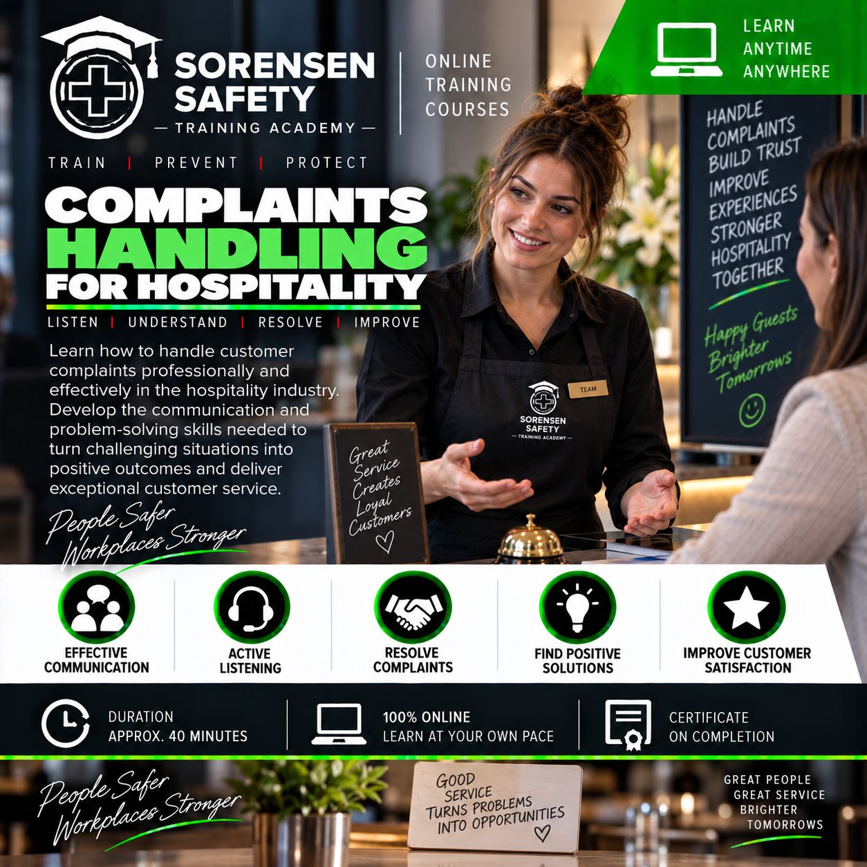 Complaints Handling for Hospitality – Online Training Course