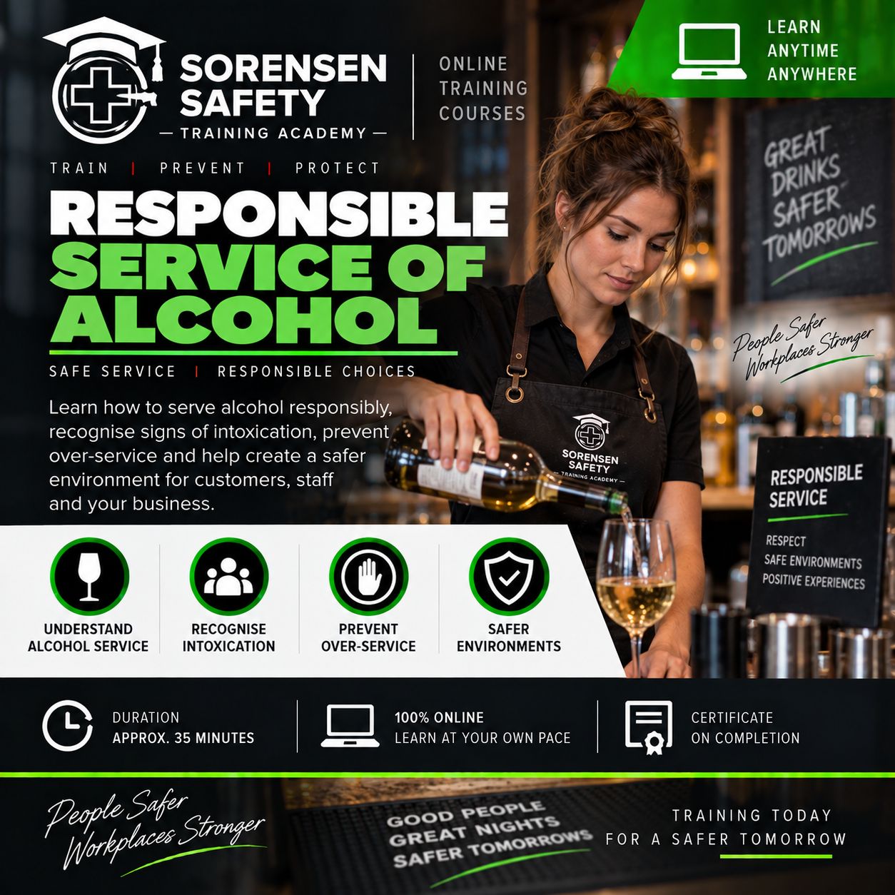 Responsible Service of Alcohol – Online Training Course